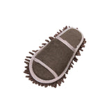 Maxbell Mop Slippers Women Men Mopping Slippers for Bedroom Bathroom Floor Polishing Brown