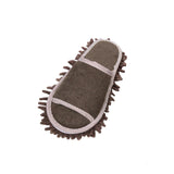 Maxbell Mop Slippers Women Men Mopping Slippers for Bedroom Bathroom Floor Polishing Brown