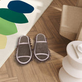 Maxbell Mop Slippers Women Men Mopping Slippers for Bedroom Bathroom Floor Polishing Brown