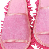 Maxbell Mop Slippers Women Men Mopping Slippers for Bedroom Bathroom Floor Polishing Pink