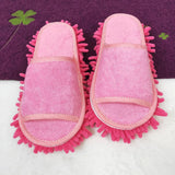 Maxbell Mop Slippers Women Men Mopping Slippers for Bedroom Bathroom Floor Polishing Pink