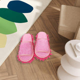 Maxbell Mop Slippers Women Men Mopping Slippers for Bedroom Bathroom Floor Polishing Pink