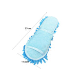 Maxbell Mop Slippers Women Men Mopping Slippers for Bedroom Bathroom Floor Polishing Blue