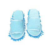 Maxbell Mop Slippers Women Men Mopping Slippers for Bedroom Bathroom Floor Polishing Blue