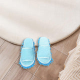 Maxbell Mop Slippers Women Men Mopping Slippers for Bedroom Bathroom Floor Polishing Blue