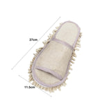 Maxbell Mop Slippers Women Men Mopping Slippers for Bedroom Bathroom Floor Polishing Beige