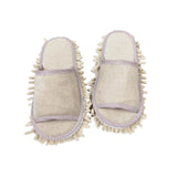 Maxbell Mop Slippers Women Men Mopping Slippers for Bedroom Bathroom Floor Polishing Beige