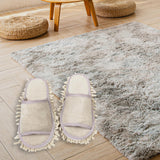 Maxbell Mop Slippers Women Men Mopping Slippers for Bedroom Bathroom Floor Polishing Beige