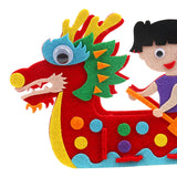 Maxbell Kids Handcraft Dragon Boat 3D DIY Felt Craft for Home Children Decor girl