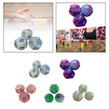 Maxbell 3Pcs Constellation Dices Astrology Dice for KTV Board Game Role Playing Game white and blue