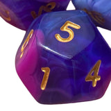 Maxbell 3Pcs Constellation Dices Astrology Dice for KTV Board Game Role Playing Game violet