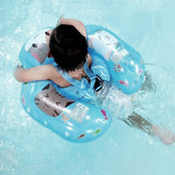 Maxbell Swimming Float Rings Inflatable Swimming Rings for 52-65cm Infant Boys Girls blue cat