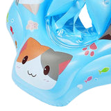 Maxbell Swimming Float Rings Inflatable Swimming Rings for 52-65cm Infant Boys Girls blue cat