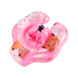 Maxbell Swimming Float Rings Inflatable Swimming Rings for 52-65cm Infant Boys Girls pink cats