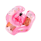 Maxbell Swimming Float Rings Inflatable Swimming Rings for 52-65cm Infant Boys Girls pink cats