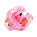 Maxbell Swimming Float Rings Inflatable Swimming Rings for 52-65cm Infant Boys Girls pink cats