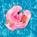 Maxbell Swimming Float Rings Inflatable Swimming Rings for 52-65cm Infant Boys Girls pink cats