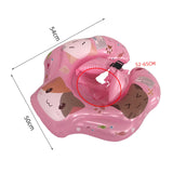 Maxbell Swimming Float Rings Inflatable Swimming Rings for 52-65cm Infant Boys Girls pink cats