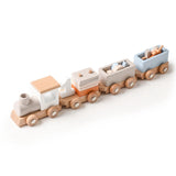 Maxbell Wooden Train Birthday Toy Crafts Montessori for Party Birthday Gift Children