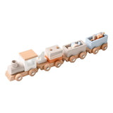 Maxbell Wooden Train Birthday Toy Crafts Montessori for Party Birthday Gift Children