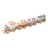 Maxbell Wooden Train Birthday Toy Crafts Montessori for Party Birthday Gift Children