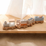 Maxbell Wooden Train Birthday Toy Crafts Montessori for Party Birthday Gift Children