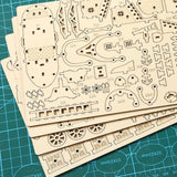 Maxbell 3D Wooden Puzzle Airship Model Home Decoration for Girls Boys Adults Friends
