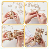 Maxbell 3D Wooden Puzzle Airship Model Home Decoration for Girls Boys Adults Friends