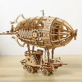 Maxbell 3D Wooden Puzzle Airship Model Home Decoration for Girls Boys Adults Friends