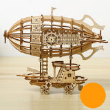 Maxbell 3D Wooden Puzzle Airship Model Home Decoration for Girls Boys Adults Friends