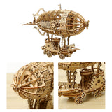 Maxbell 3D Wooden Puzzle Airship Model Home Decoration for Girls Boys Adults Friends