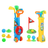 Maxbell Kids Golf Club Set Toy Portable Indoor Golf Toys Ages 3 4 5 6 Party Toy Kids yellow