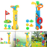 Maxbell Kids Golf Club Set Toy Portable Indoor Golf Toys Ages 3 4 5 6 Party Toy Kids yellow