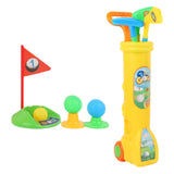 Maxbell Kids Golf Club Set Toy Portable Indoor Golf Toys Ages 3 4 5 6 Party Toy Kids yellow