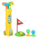 Maxbell Kids Golf Club Set Toy Portable Indoor Golf Toys Ages 3 4 5 6 Party Toy Kids yellow