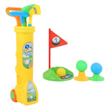 Maxbell Kids Golf Club Set Toy Portable Indoor Golf Toys Ages 3 4 5 6 Party Toy Kids yellow