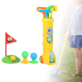 Maxbell Kids Golf Club Set Toy Portable Indoor Golf Toys Ages 3 4 5 6 Party Toy Kids yellow