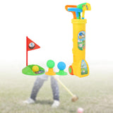 Maxbell Kids Golf Club Set Toy Portable Indoor Golf Toys Ages 3 4 5 6 Party Toy Kids yellow