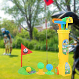 Maxbell Kids Golf Club Set Toy Portable Indoor Golf Toys Ages 3 4 5 6 Party Toy Kids yellow