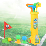 Maxbell Kids Golf Club Set Toy Portable Indoor Golf Toys Ages 3 4 5 6 Party Toy Kids yellow