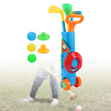 Maxbell Kids Golf Club Set Toy Portable Indoor Golf Toys Ages 3 4 5 6 Party Toy Kids blue