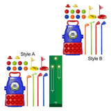 Maxbell Children's Golf Clubs Portable Outdoor Lawn Preschool Educate Kids Golf Toys Style A