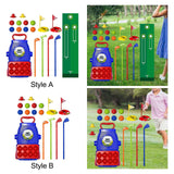 Maxbell Children's Golf Clubs Portable Outdoor Lawn Preschool Educate Kids Golf Toys Style A