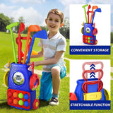 Maxbell Children's Golf Clubs Portable Outdoor Lawn Preschool Educate Kids Golf Toys Style A