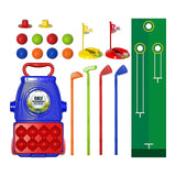 Maxbell Children's Golf Clubs Portable Outdoor Lawn Preschool Educate Kids Golf Toys Style A