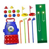 Maxbell Children's Golf Clubs Portable Outdoor Lawn Preschool Educate Kids Golf Toys Style A