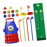 Maxbell Children's Golf Clubs Portable Outdoor Lawn Preschool Educate Kids Golf Toys Style A