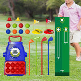 Maxbell Children's Golf Clubs Portable Outdoor Lawn Preschool Educate Kids Golf Toys Style A