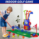 Maxbell Children's Golf Clubs Portable Outdoor Lawn Preschool Educate Kids Golf Toys Style A