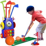 Maxbell Children's Golf Clubs Portable Outdoor Lawn Preschool Educate Kids Golf Toys Style A